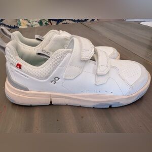 On Running Kids White Velcro Sneakers